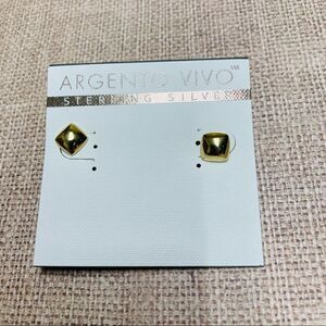 Argento Vivo Sterling Silver Square Earrings